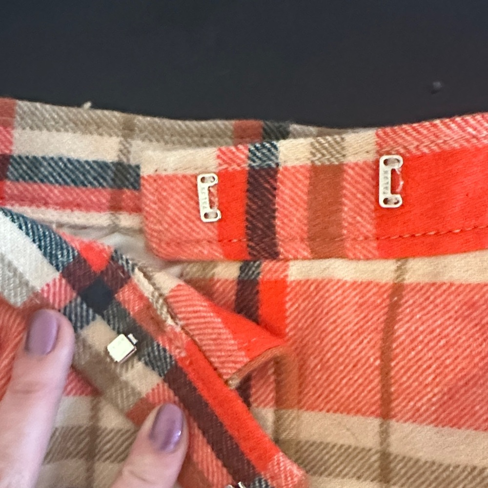 Young Pendleton 1970’d Button-Front Red And Cream… - image 3